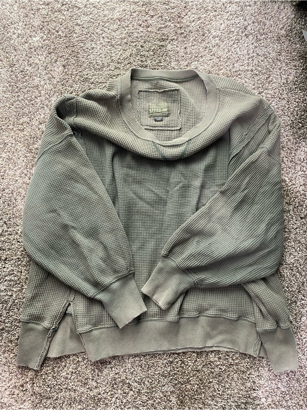 American Eagle waffle sweatshirt